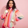 Candy Striped Bomber jacket