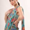 Gul Floral Jacket Sharara Set